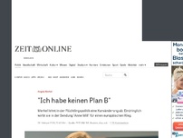 Bild zum Artikel: Flüchtlinge: 'Ich habe keinen Plan B'