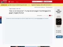 Bild zum Artikel: 'Super Tuesday' in den USA - 'Das ist ein Desaster': Trump wütet wegen Flüchtlingspolitik gegen Angela Merkel