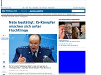 Bild zum Artikel: Nato bestätigt: IS-Kämpfer mischen sich unter Flüchtlinge