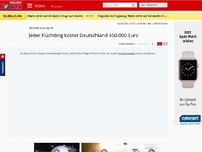 Bild zum Artikel: Ifo-Chef Sinn warnt - Jeder Flüchtling kostet Deutschland 450.000 Euro