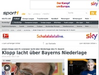 Bild zum Artikel: Klopp lacht über Bayerns Niederlage