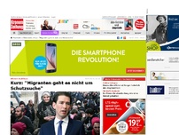 Bild zum Artikel: Kurz: 'Migranten geht es nicht um Schutzsuche'