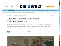 Bild zum Artikel: Lebensmittelausgabe: Tafeln rationieren Essen wegen Flüchtlingsandrang