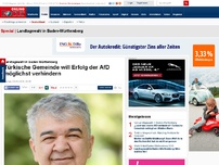 Bild zum Artikel: Landtagswahl in Baden-Württemberg - Türkische Gemeinde will Erfolg der AfD möglichst verhindern
