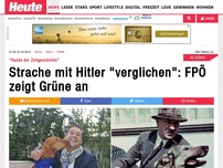 Bild zum Artikel: 'Hunde der Zeitgeschichte': Strache mit Hitler 'verglichen': FPÖ zeigt Grüne an