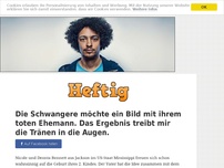 Bild zum Artikel: Die Schwangere möchte ein Bild mit ihrem toten Ehemann. Das Ergebnis treibt mir die Tränen in...