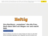 Bild zum Artikel: Ihre Nachbarn „verpetzen“ die alte Frau. Doch dann fährt ein Wagen vor und macht DAS.