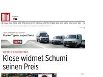 Bild zum Artikel: WM-Held ausgezeichnet - Klose widmet Schumi seinen Preis