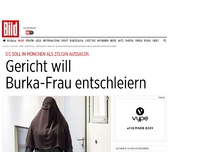 Bild zum Artikel: Sie soll als Zeugin aussagen - Gericht will Burka-Frau entschleiern