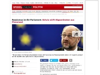 Bild zum Artikel: Rassismus im EU-Parlament: Schulz wirft Abgeordneten aus Plenarsaal