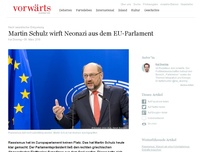 Bild zum Artikel: Martin Schulz wirft Neonazi aus dem EU-Parlament