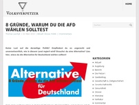 Bild zum Artikel: 8 Gründe, warum du die AfD wählen solltest