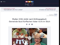 Bild zum Artikel: Mutter (†36) stirbt nach Drillingsgeburt: Gemeinde lässt fünffachen Vater nicht im Stich