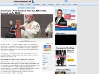 Bild zum Artikel: Deutscher Ober-Bischof: Wer die AfD wählt, kommt in die Hölle!