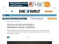 Bild zum Artikel: Flüchtlingskrise: Österreich will auch Italien-Mittelmeer-Route schließen