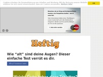 Bild zum Artikel: Wie “alt” sind deine Augen? Dieser einfache Test verrät es dir.