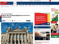 Bild zum Artikel: Eklat vor Gericht - Gegner der Zwangsabgabe provozieren Bundesrichter