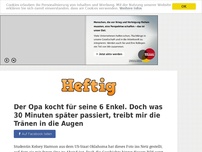 Bild zum Artikel: Der Opa kocht für seine 6 Enkel. Doch was 30 Minuten später passiert, treibt mir die Tränen in...