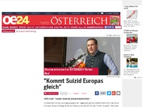 Bild zum Artikel: 'Kommt Suizid Europas gleich'