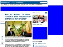 Bild zum Artikel: Kurz zu Landau: 'Da muss ich dir in aller Freundschaft extrem widersprechen'