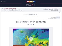 Bild zum Artikel: Der Wettertrend vom 20.03.2016