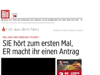 Bild zum Artikel: Gänsehaut-Moment! - SIE hört zum ersten Mal, ER macht ihr einen Antrag