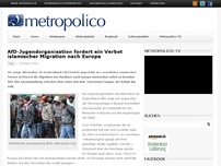 Bild zum Artikel: AfD-Jugendorganisation fordert ein Verbot islamischer Migration nach Europa