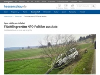Bild zum Artikel: Flüchtlinge retten NPD-Politiker aus Auto