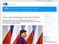 Bild zum Artikel: Polen zeigt Flüchtlingen die kalte Schulter