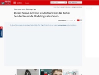 Bild zum Artikel: Abkommen in der Flüchtlingsfrage - Dieser Passus beweist: Deutschland soll der Türkei hunderttausende Flüchtlinge abnehmen