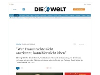 Bild zum Artikel: Theologe Reiche: 'Wer Frauenrechte nicht anerkennt, kann hier nicht leben'