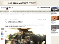 Bild zum Artikel: '... und niemand half'