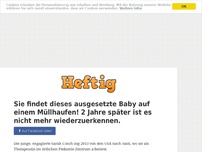 Bild zum Artikel: Sie findet dieses ausgesetzte Baby auf einem Müllhaufen! 2 Jahre später ist es nicht mehr...