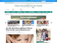 Bild zum Artikel: An alle überfürsorglichen Eltern: Was tut ihr euren Kindern an?