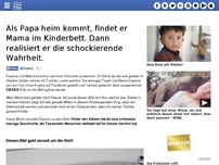 Bild zum Artikel: Als Papa heim kommt, findet er Mama im Kinderbett. Dann realisiert er die schockierende Wahrheit.