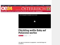 Bild zum Artikel: Flüchtling wollte Baby auf Polizisten werfen