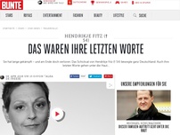 Bild zum Artikel: Das waren ihre letzten Worte