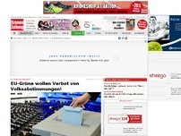 Bild zum Artikel: EU-Grüne wollen Verbot von Volksabstimmungen!