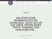 Bild zum Artikel: Ihr Stiefvater missbrauchte sie jahrelang. Doch als sie auf diese taffen Biker trifft, passiert das Unglaubliche...