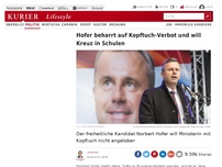 Bild zum Artikel: Hofer beharrt auf Kopftuch-Verbot und will Kreuz in Schulen