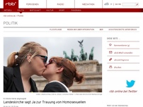 Bild zum Artikel: Landeskirche sagt Ja zur Trauung von Homosexuellen