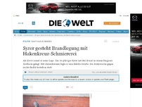 Bild zum Artikel: Bingen: Syrer gesteht Brandlegung mit Hakenkreuz-Schmiererei