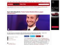 Bild zum Artikel: Nach Schmähgedicht: Türkei fordert Strafverfahren gegen Böhmermann