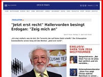 Bild zum Artikel: Hallervorden besingt Erdogan: 'Zeig mich an'