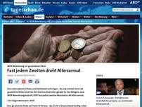 Bild zum Artikel: WDR-Berechnung: Ab 2030 droht jedem Zweiten Altersarmut