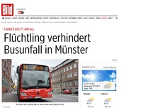 Bild zum Artikel: Fahrer erlitt Anfall - Flüchtling verhindert Busunfall in Münster