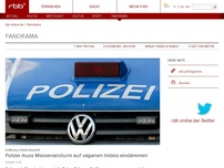 Bild zum Artikel: Polizei muss Massenansturm auf veganen Imbiss eindämmen