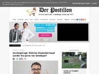 Bild zum Artikel: Sonntagsfrage: Welches Staatsoberhaupt würden Sie gerne mal beleidigen?