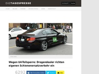 Bild zum Artikel: Wegen U4-Teilsperre: Drogendealer richten eigenen Schienenersatzverkehr ein