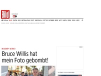 Bild zum Artikel: In Disney-World - Bruce Willis hat mein Foto gebombt!